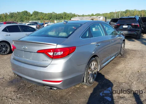 2015 Hyundai Sonata Sport z USA, uszkodzony, nr VIN 5NPE34AF0FH166098